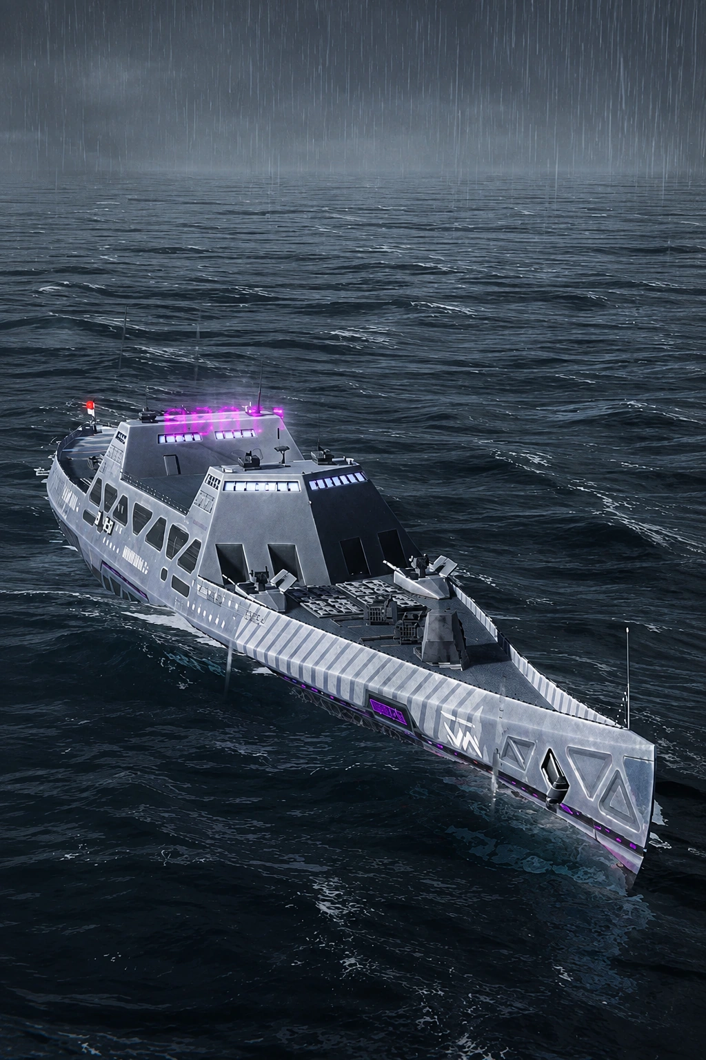 Rain Stealth Warship